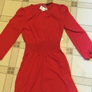 Express mini dress with buttons in the back